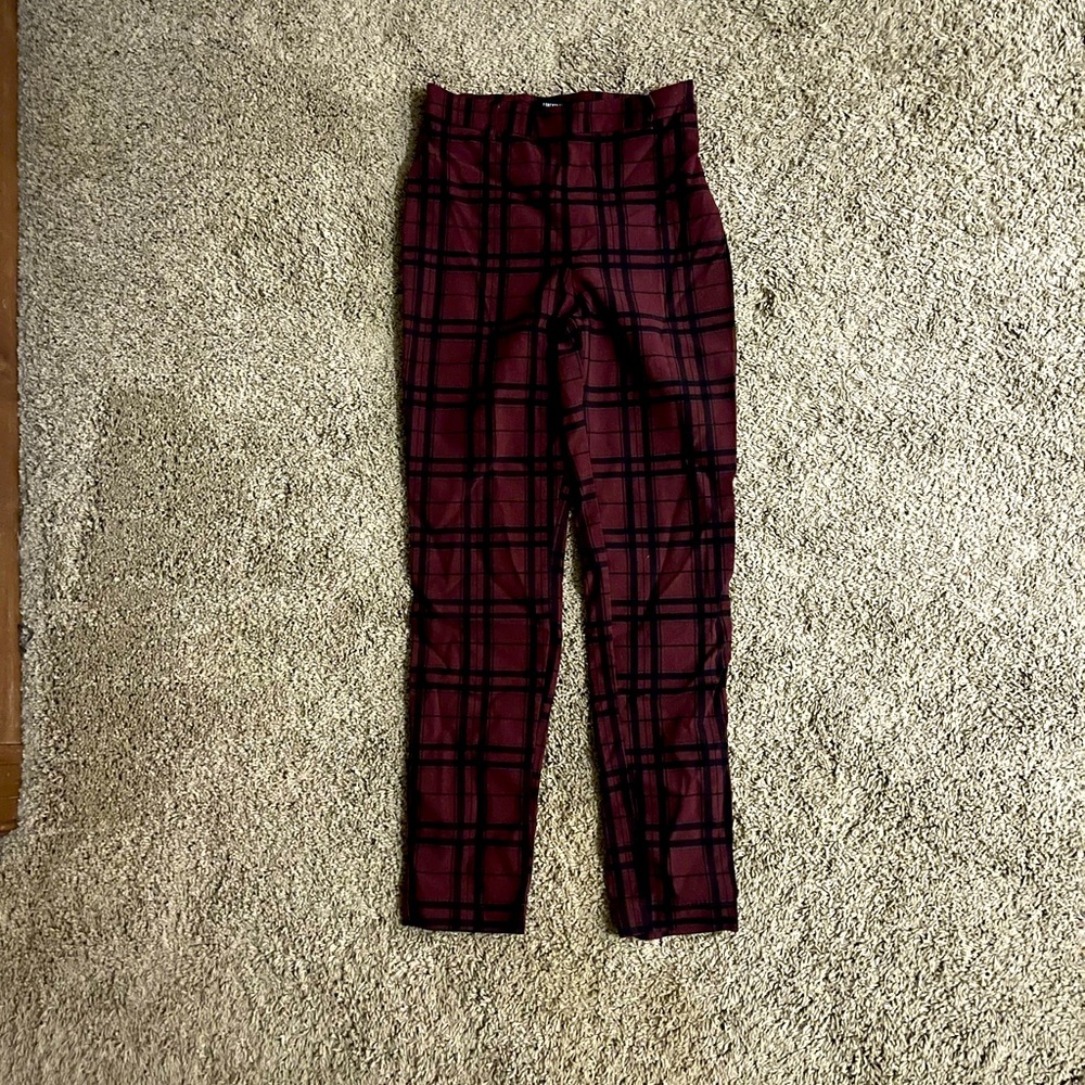 Forever 21 Plaid Skinny Jeans